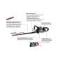 Metabo HS 18 LTX BL 75 Hæktrimmer 3400opm 75cm Klingelængde